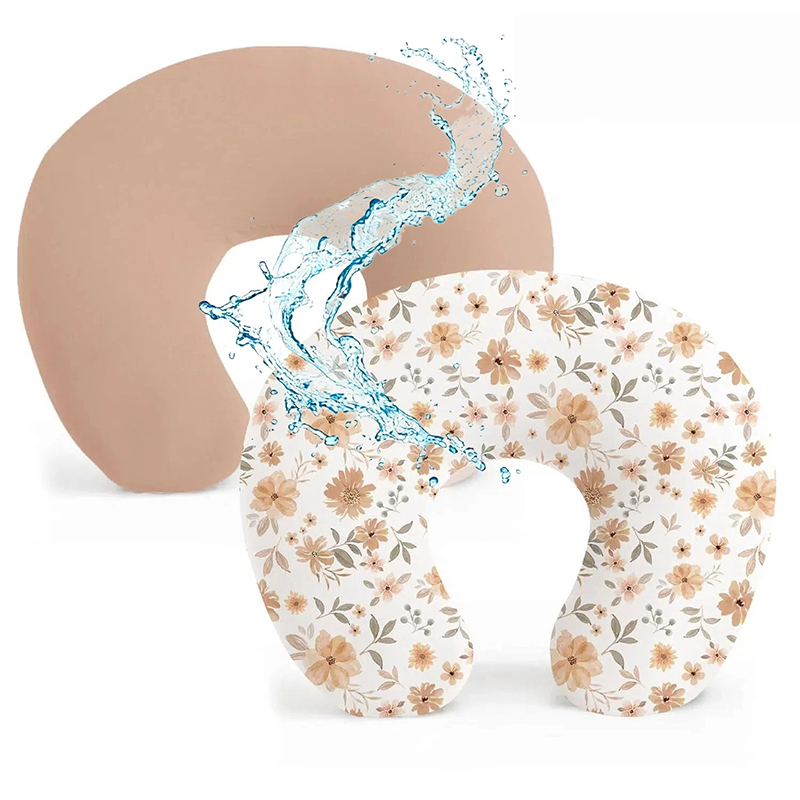 Nursing Pillow Breastfeeding - 2PCS Waterproof Nursing Pillow Cover Stretchy