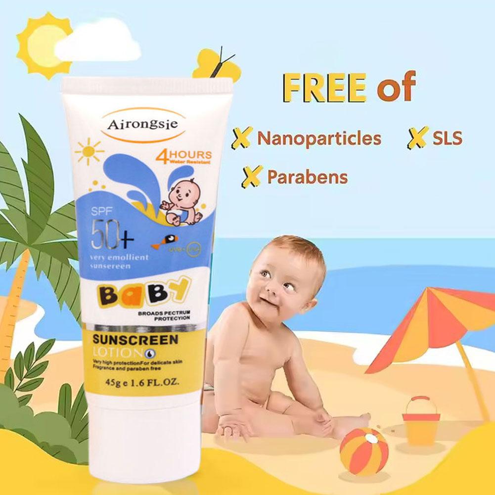 Airongsje SPF50+ Baby Sunscree - Baby Sunscreen Lotion recension och pris