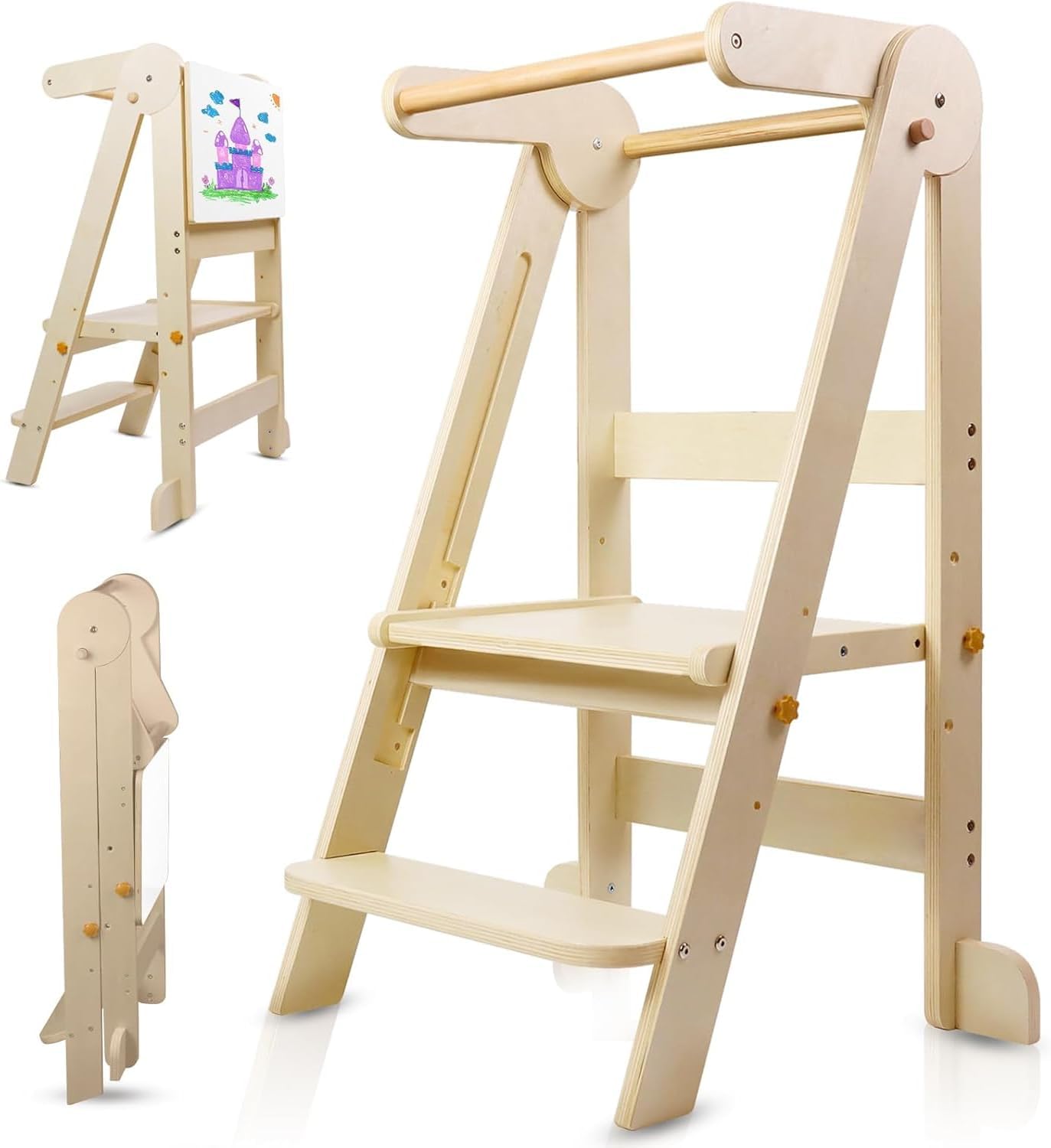 Foldable Toddler Kitchen Tower - Toddler Learning Tower recension och pris