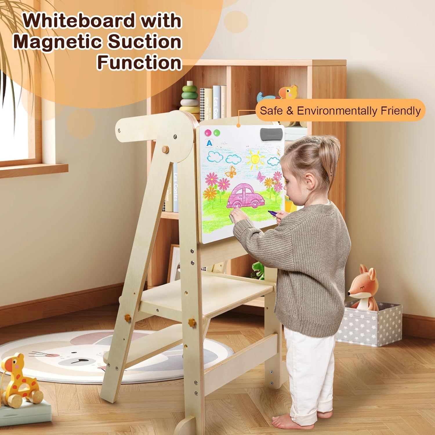 Foldable Toddler Kitchen Tower - Toddler Learning Tower recension och pris