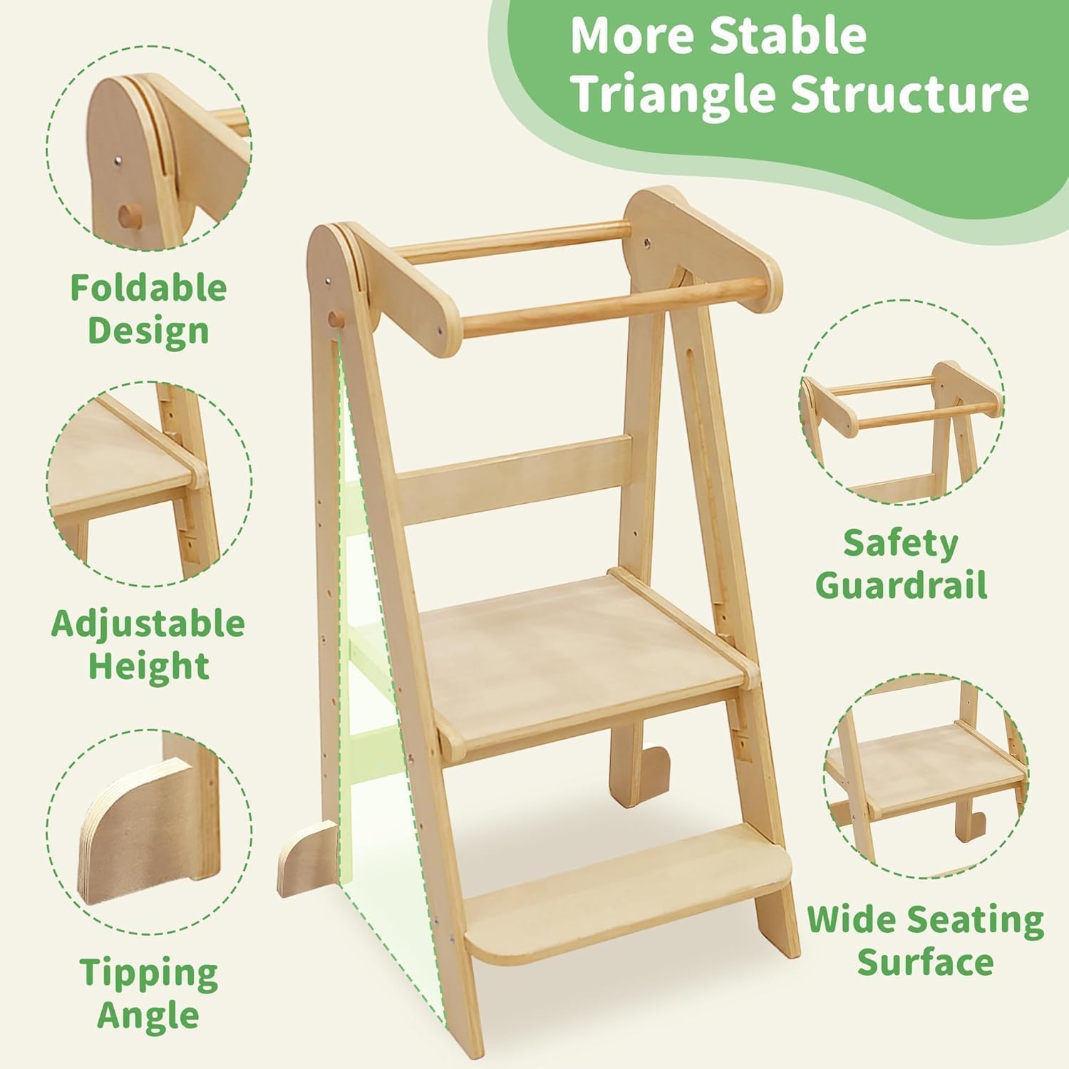 Foldable Toddler Kitchen Tower - Toddler Learning Tower recension och pris