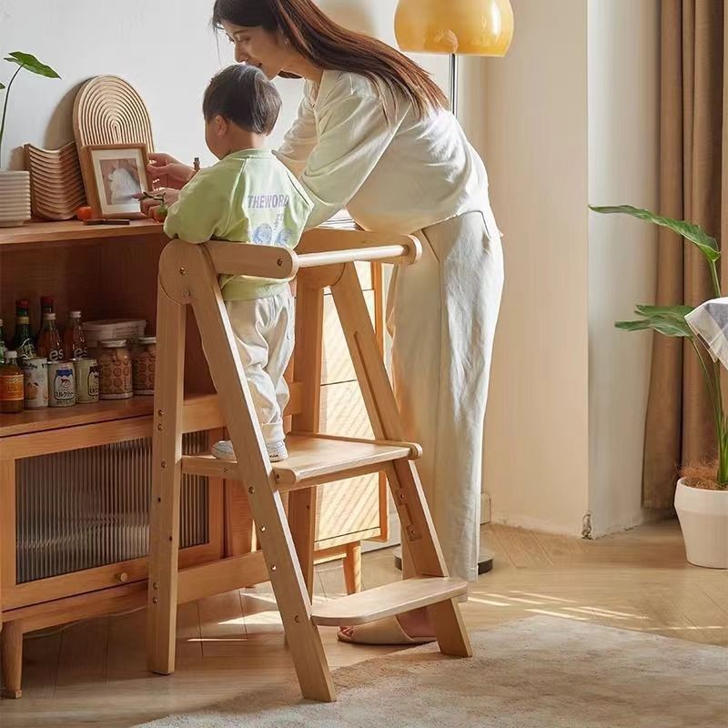 3-Height Children's Wooden Ste - Toddler Learning Tower recension och pris