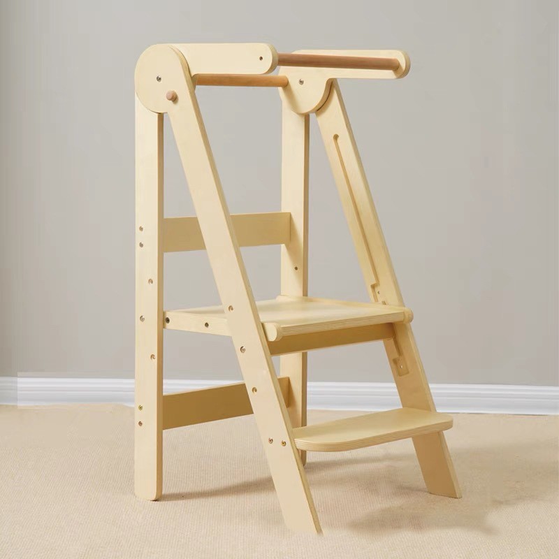 3-Height Children's Wooden Ste - Toddler Learning Tower recension och pris