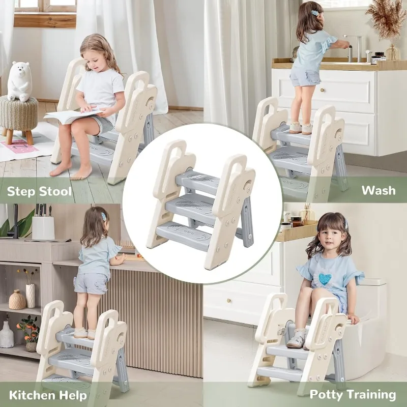 3 Step Stool with Handles Anti - Toddler Learning Tower recension och pris