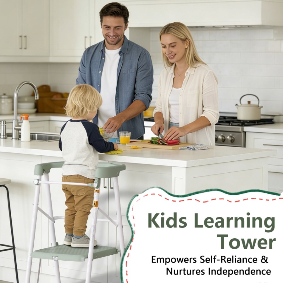 Toddler Kitchen Step Stool Hel - Toddler Learning Tower recension och pris