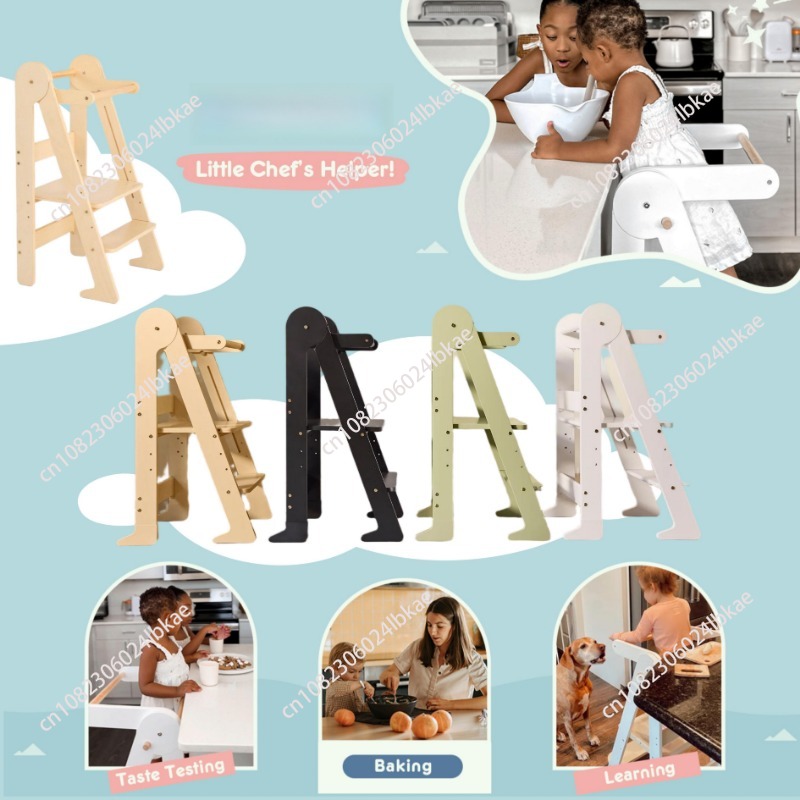 Wooden kids foldable learning  - Toddler Learning Tower recension och pris