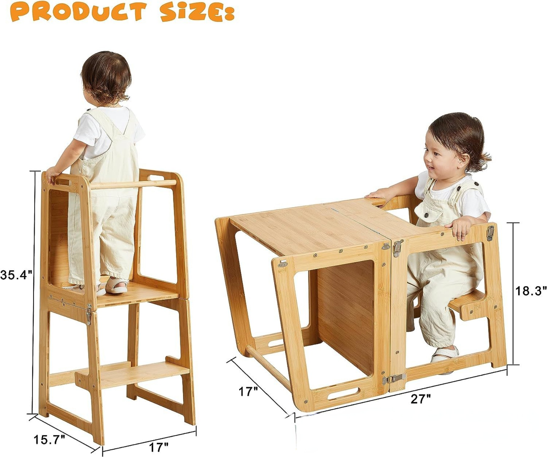 Foldable Toddler Kitchen Tower - Toddler Learning Tower recension och pris