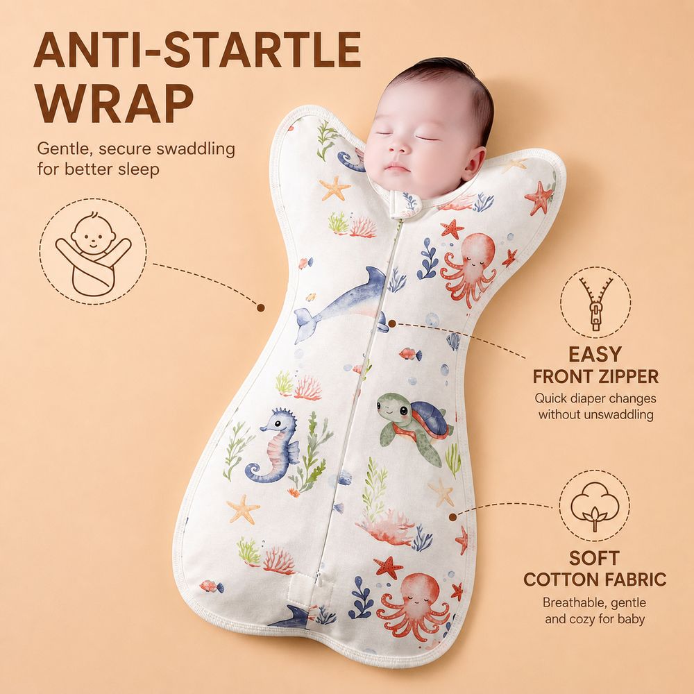 Cotton Baby Swaddle Blanket Zi - Baby Sleep Sack recension och pris