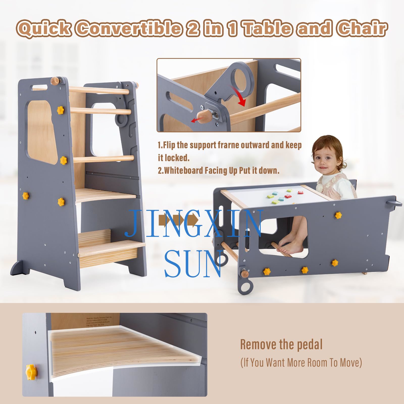 4 in 1 Toddler Kitchen Tower M - Toddler Learning Tower recension och pris