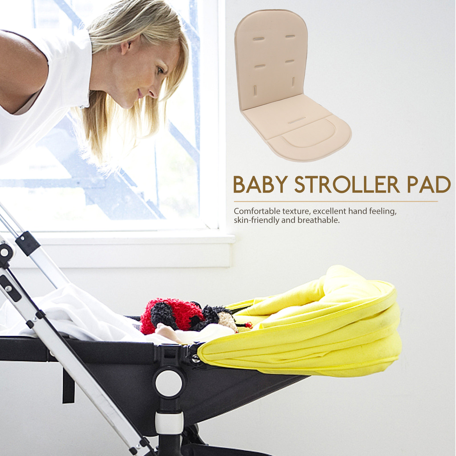 Baby Stroller Cushion Cotton B - Stroller Accessories recension och pris
