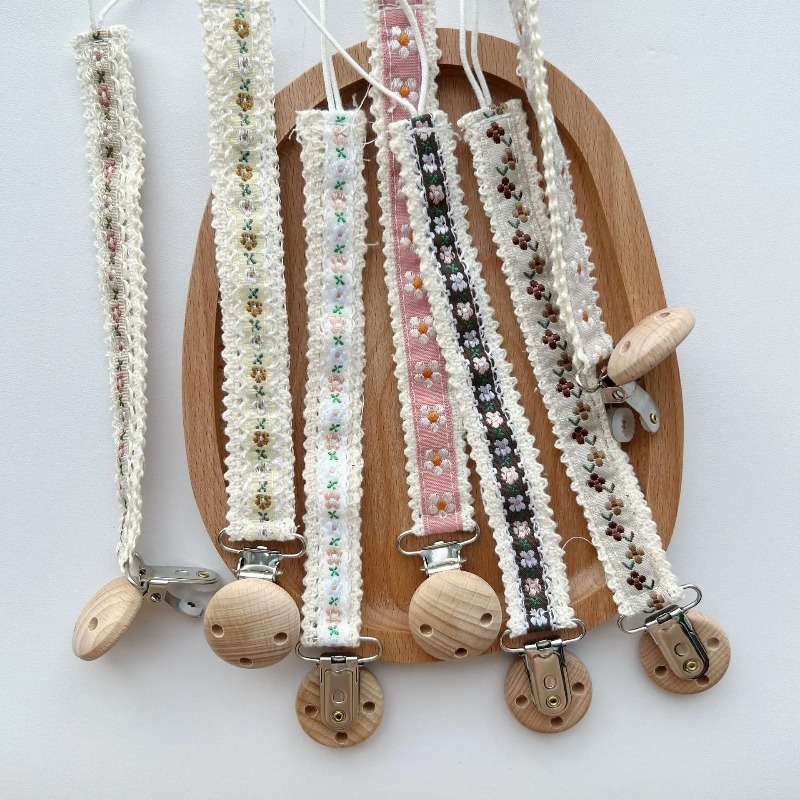 Lace Pacifier Clip Chain for N - Baby Products For 1 Year Old recension och pris