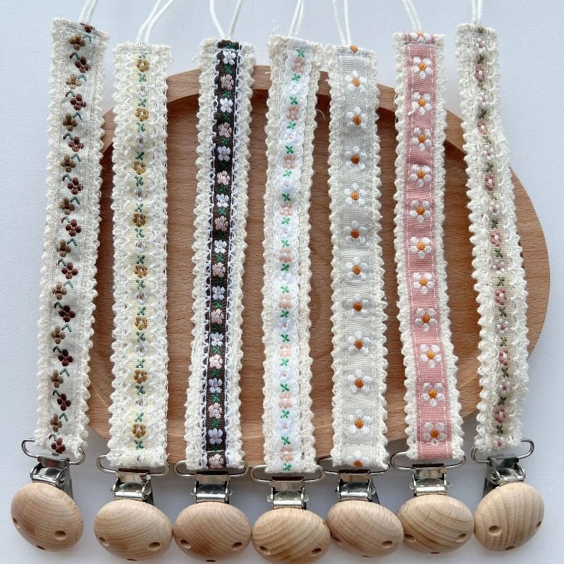 Lace Pacifier Clip Chain for N - Baby Products For 1 Year Old recension och pris