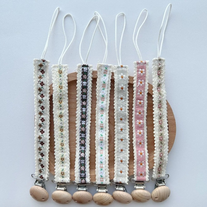 Lace Pacifier Clip Chain for N - Baby Products For 1 Year Old recension och pris